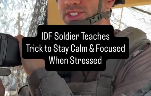 Thumbnail preview image for the video titled: IDF sniper teaches breathing relaxation