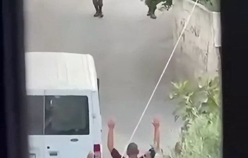 Thumbnail preview image for the video titled: Mass arrest during the Israeli milirary operation in Qalandia and Kafr Aqab