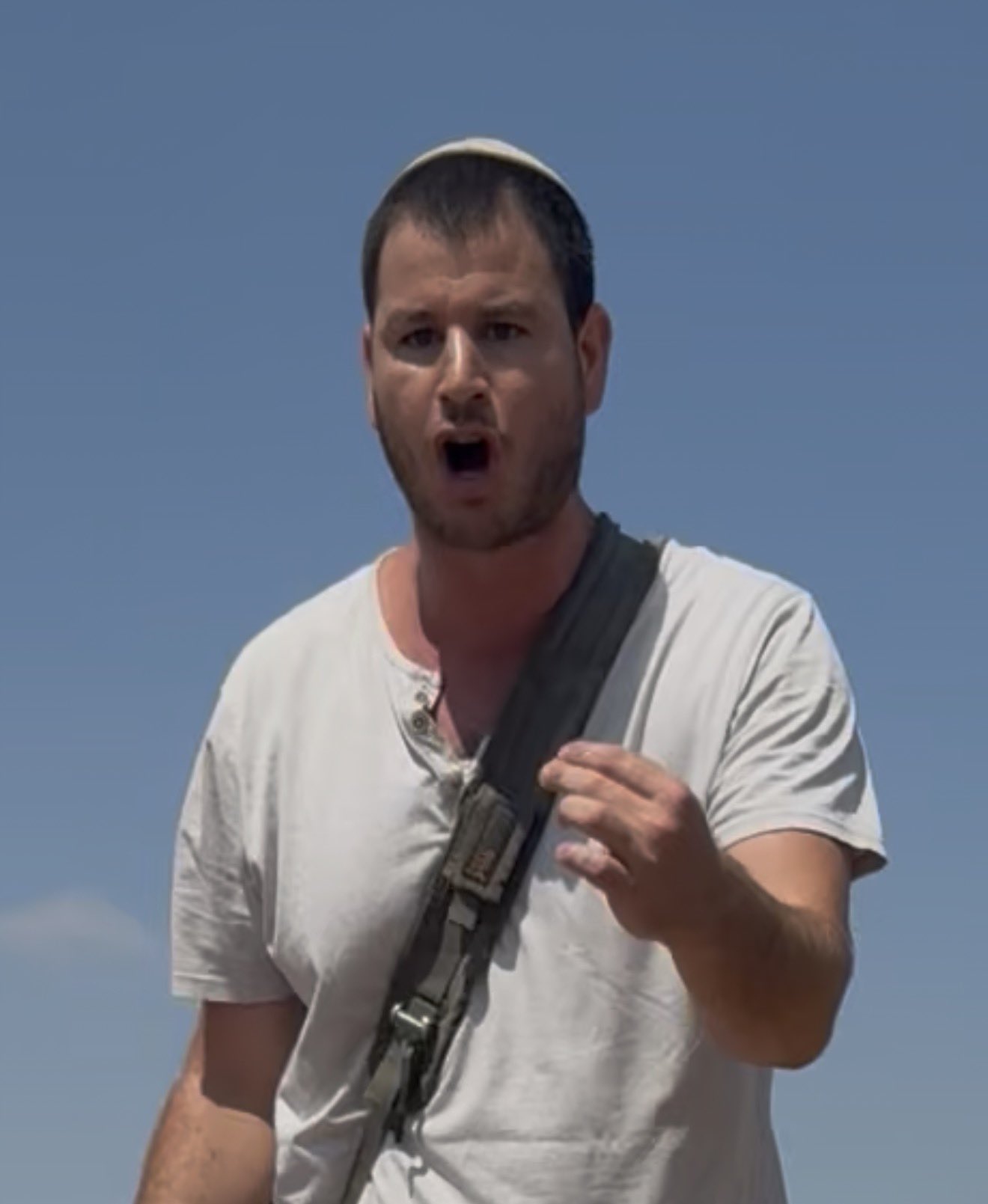 Thumbnail preview image for the video titled: This settler stole a Palestinian home in Beit Sahour. The soldiers let him go.