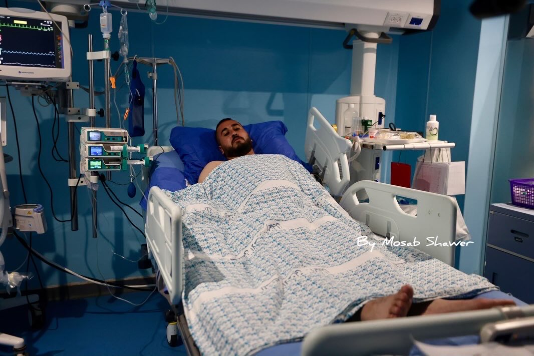 Thumbnail preview image for the video titled: Mohammad Nabil Al-Mutawwar, a nurse, was paralyzed after Israeli settlers shot him in Sa’ir