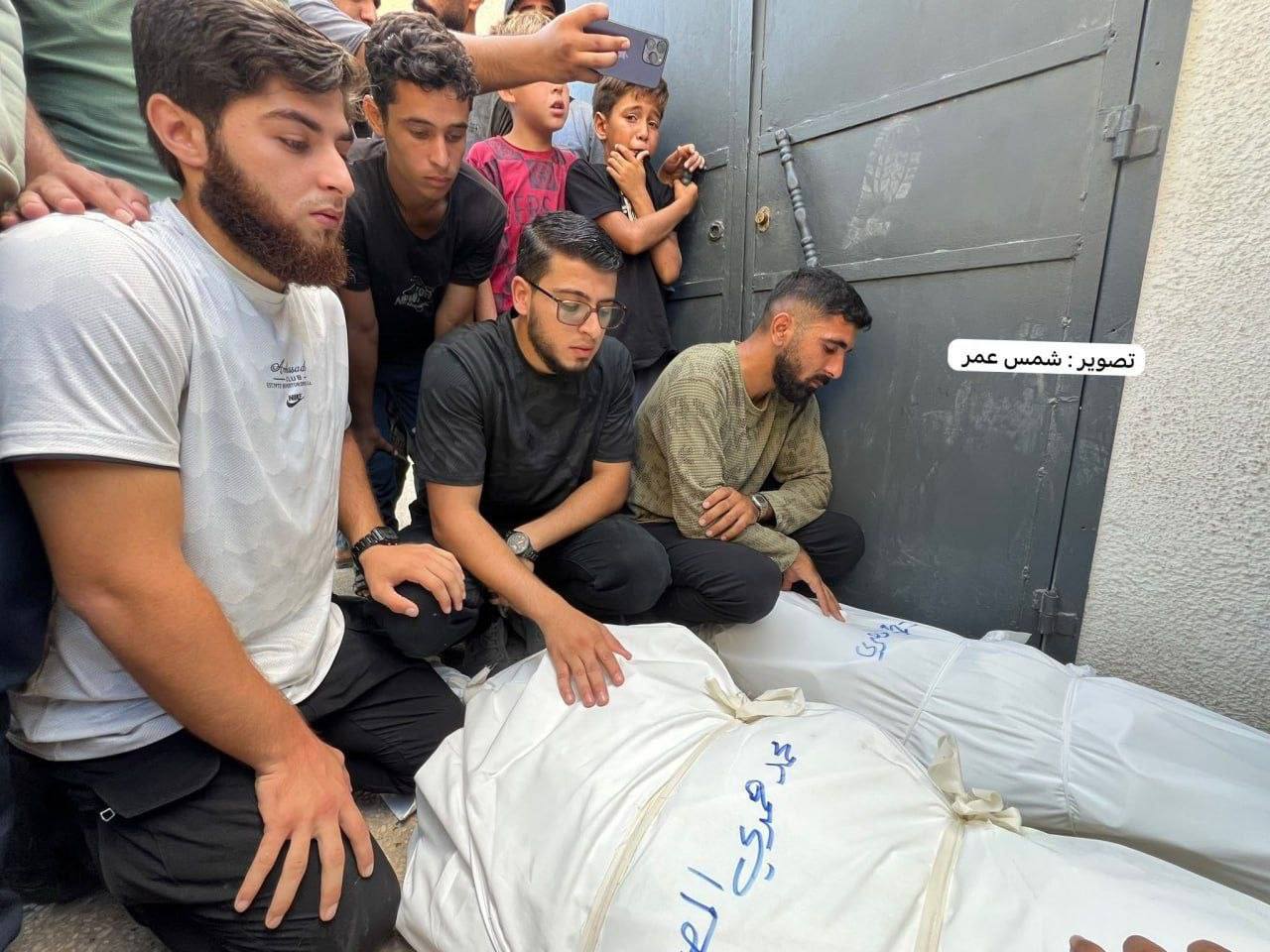 Thumbnail preview image for the video titled: Farewells to Palestinians killed by Israel at Gaza Port cafe