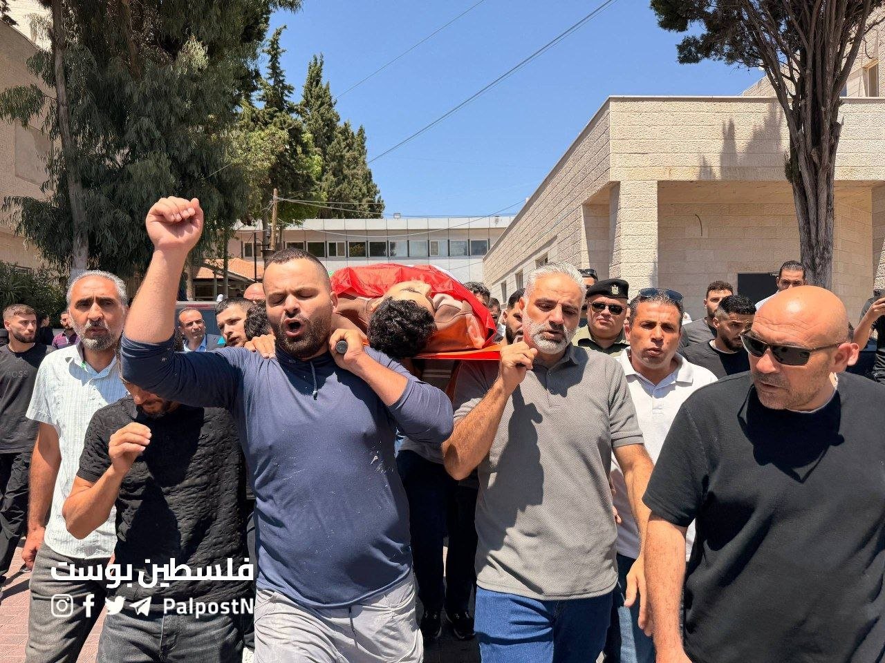 Thumbnail preview image for the video titled: Mourners bid farewell to 17-year-old Palestinian child Salim Sami Fuqaha, five months after his execution