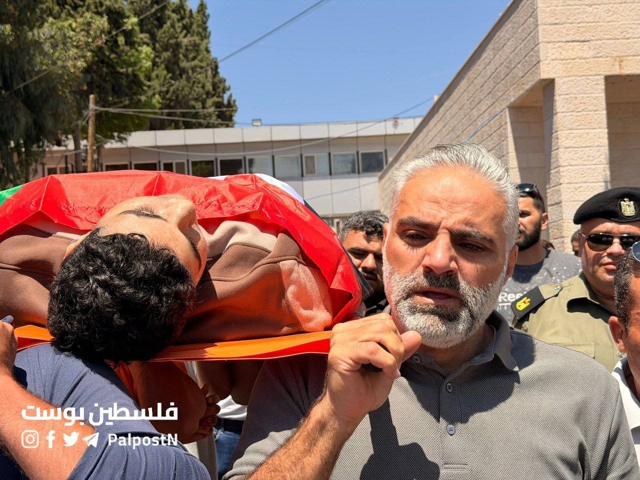 Thumbnail preview image for the video titled: Mourners bid farewell to 17-year-old Palestinian child Salim Sami Fuqaha, five months after his execution