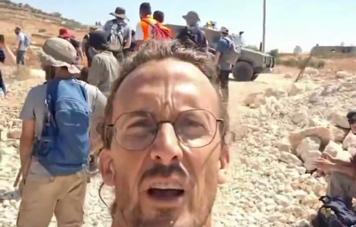 Thumbnail preview image for the video titled: Settlers and soldiers have driven the villagers out of their Jannatah, and prevented them from returning