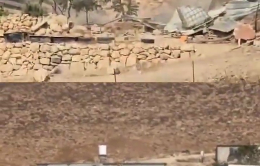 Thumbnail preview image for the video titled: 180 Palestinians lost their homes as 24 houses were demolished by the Israeli forces in Jinba