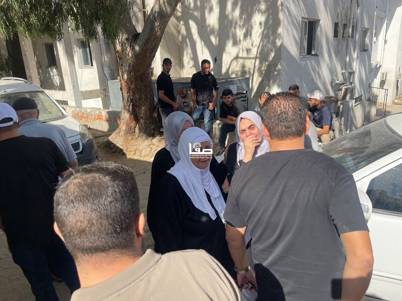 Thumbnail preview image for the video titled: Palestinians mourn relatives killed in their sleep by Israeli bombing of their residence
