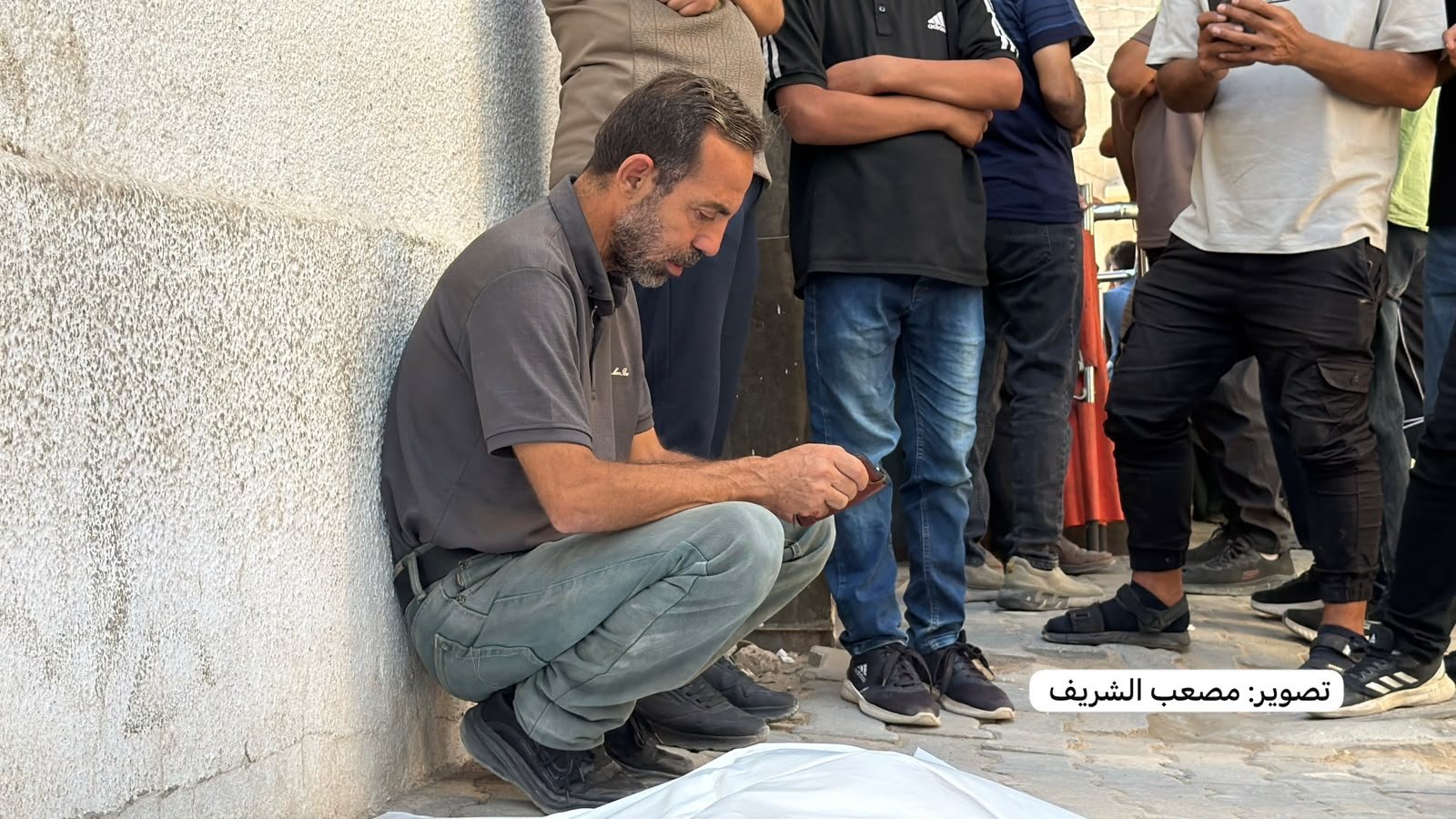 Thumbnail preview image for the video titled: Palestinians mourn relatives killed in their sleep by Israeli bombing of their residence