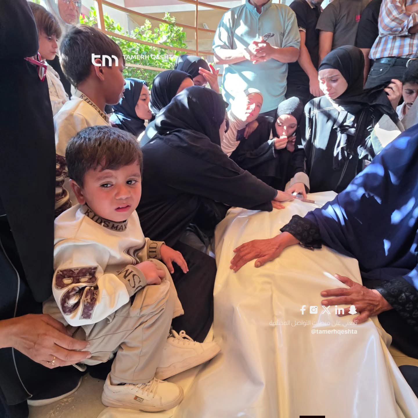 Thumbnail preview image for the video titled: Family mourns police lieutenant killed by Israel in the "safe zone"