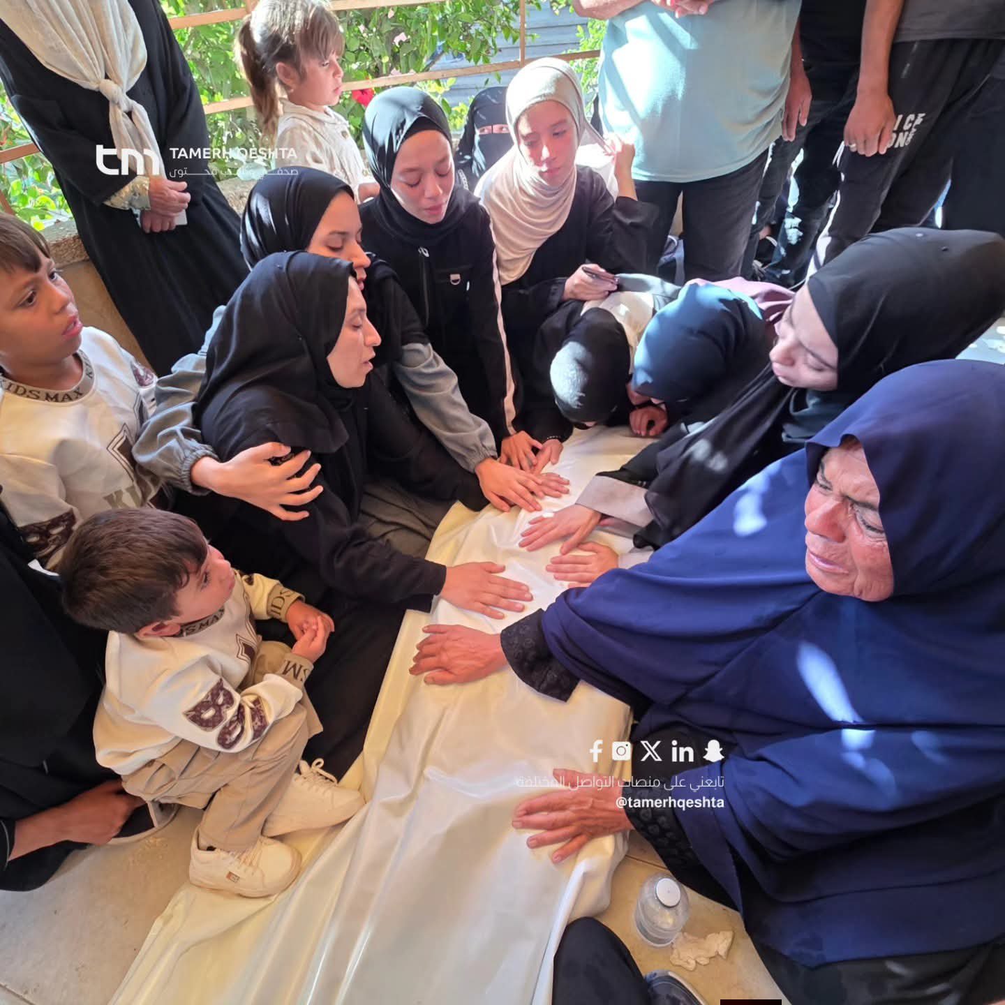 Thumbnail preview image for the video titled: Family mourns police lieutenant killed by Israel in the "safe zone"