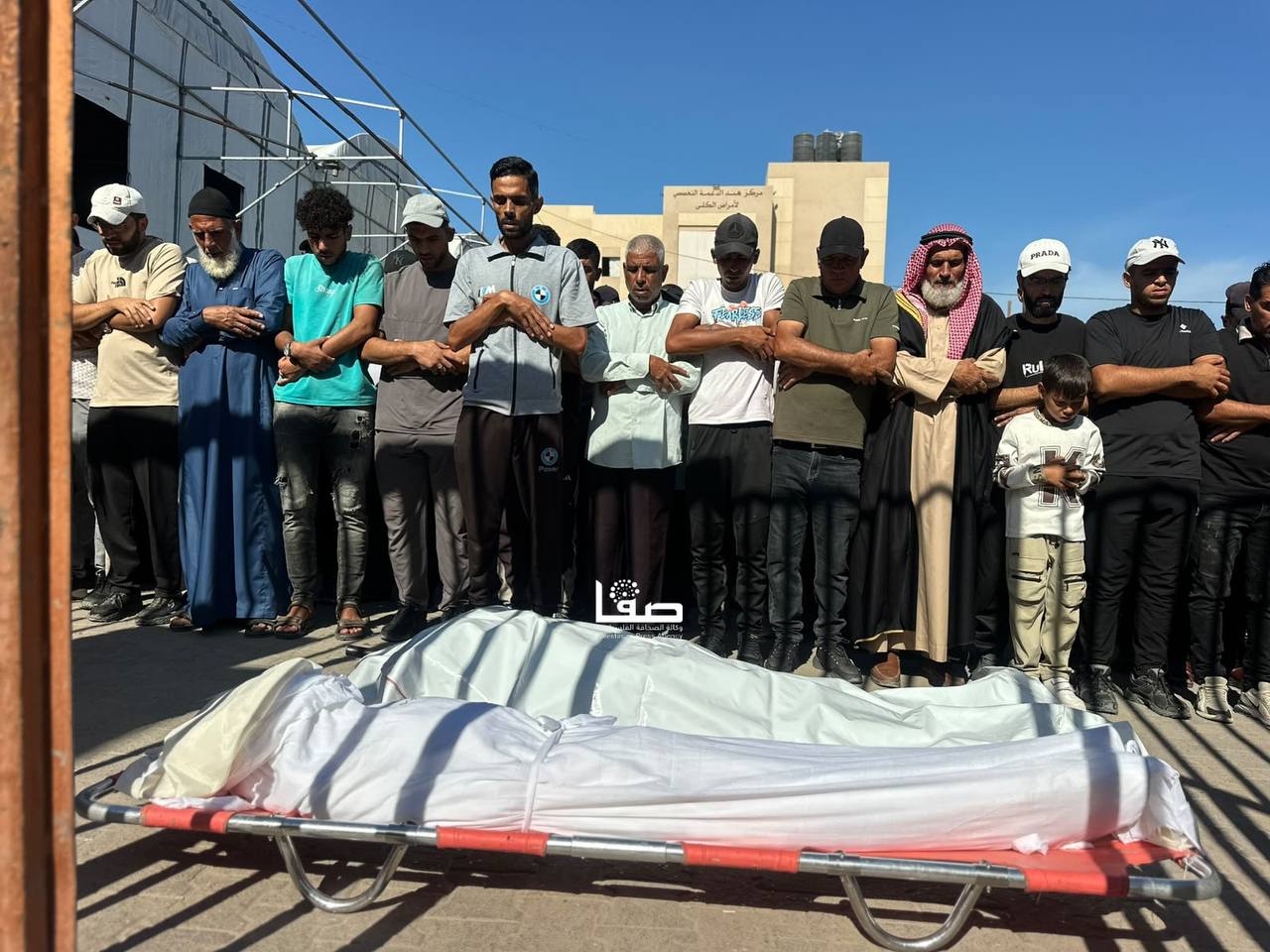 Thumbnail preview image for the video titled: Funeral of police lieutenant killed by Israel in the "safe zone"