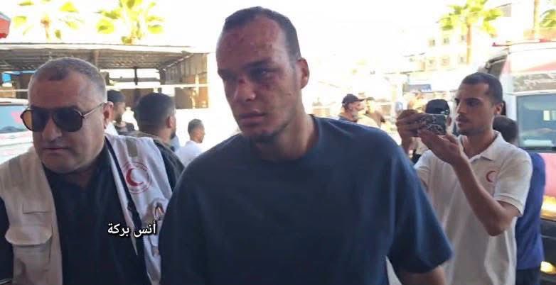 Thumbnail preview image for the video titled: Casualties brought to hospital after Israeli strike on aid worker's car in central Gaza
