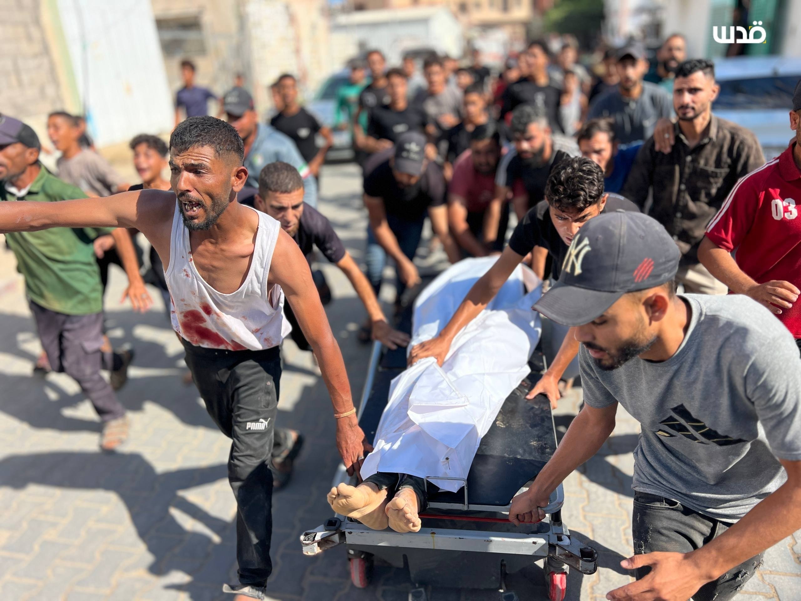 Thumbnail preview image for the video titled: Israeli strike kills young man in Khan Younis