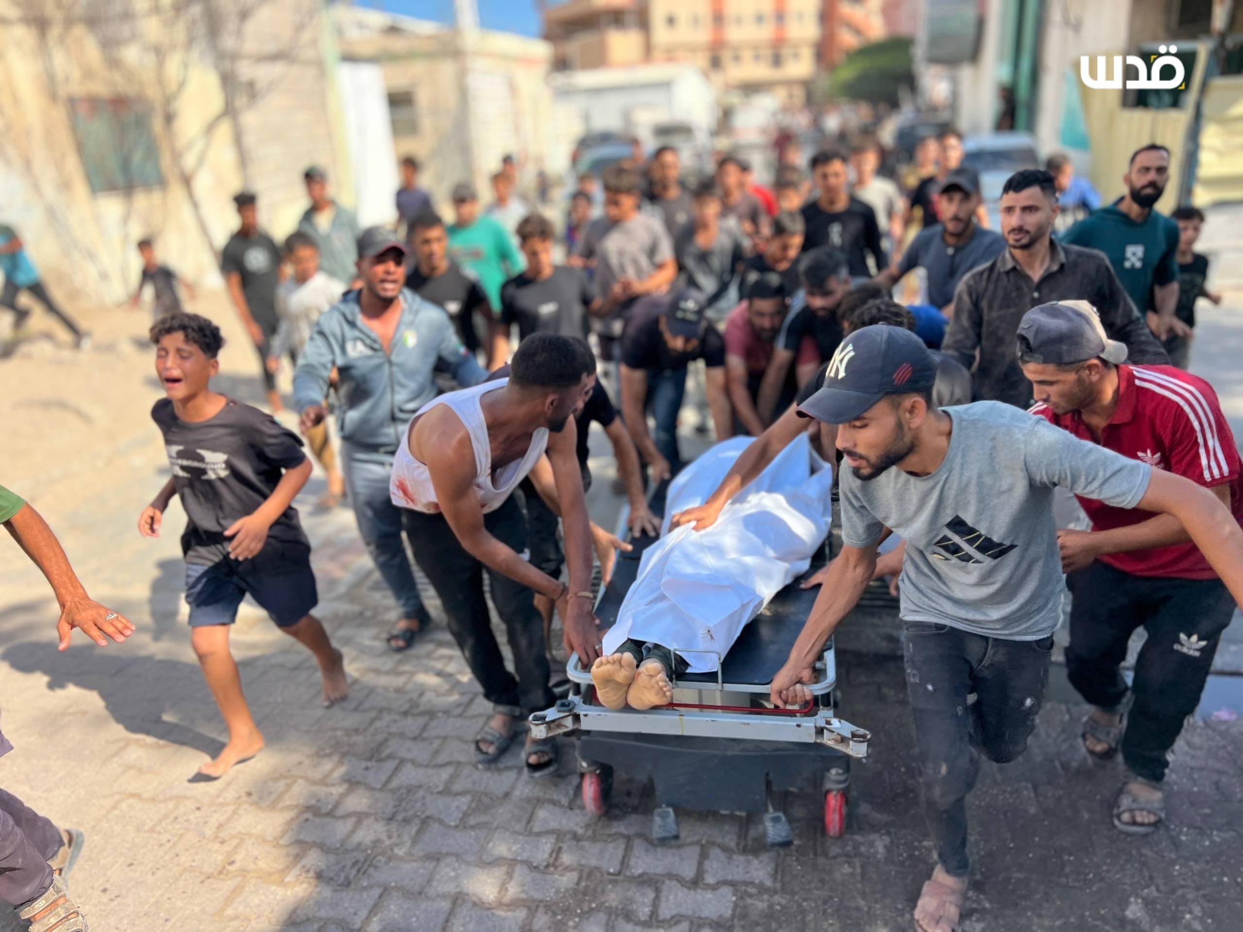 Thumbnail preview image for the video titled: Israeli strike kills young man in Khan Younis