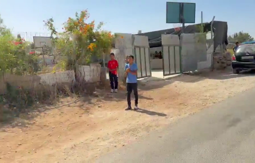 Thumbnail preview image for the video titled: Israeli forces arrested Ikhlas al-Dhalain, Salem’s wife, in Umm al-Khair after she was attacked by Shimon Atiya