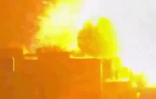 Thumbnail preview image for the video titled: The moment Israel bombed a house in the Sabra neighborhood of Gaza City