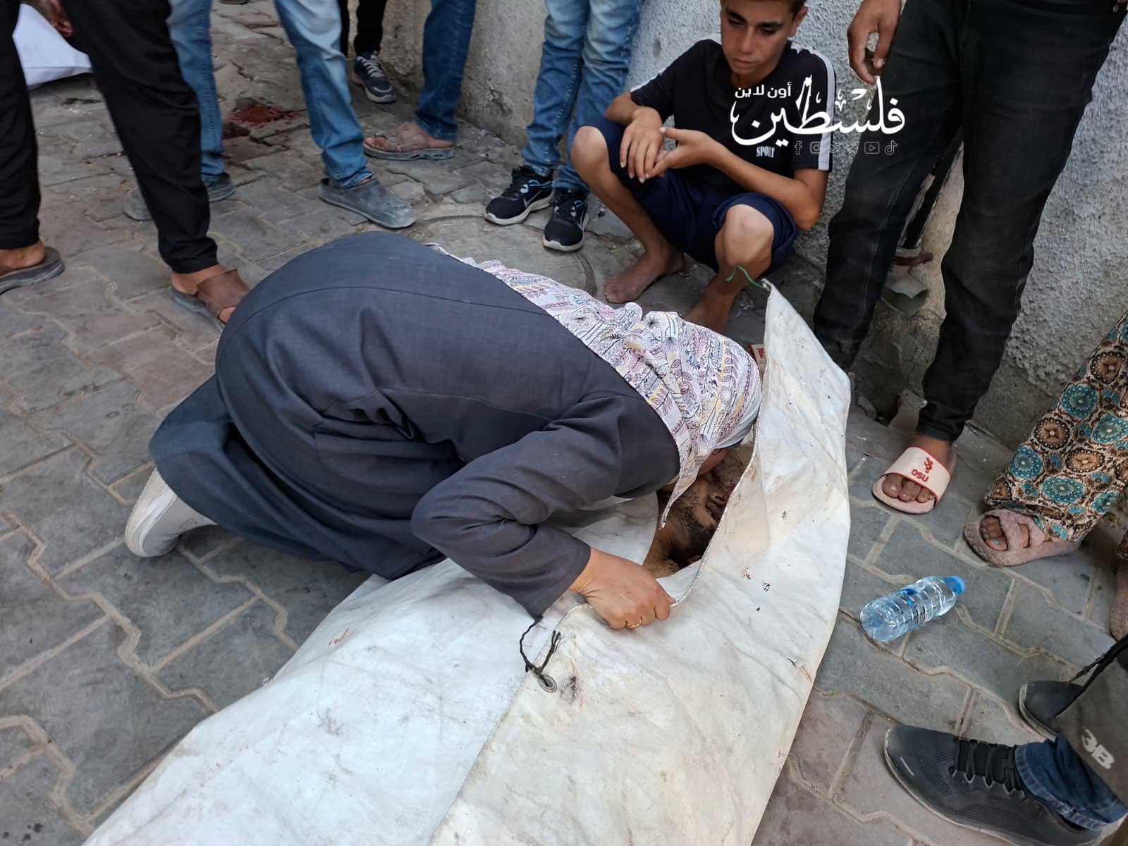 Thumbnail preview image for the video titled: Relatives mourn young men killed in western Gaza City massacre