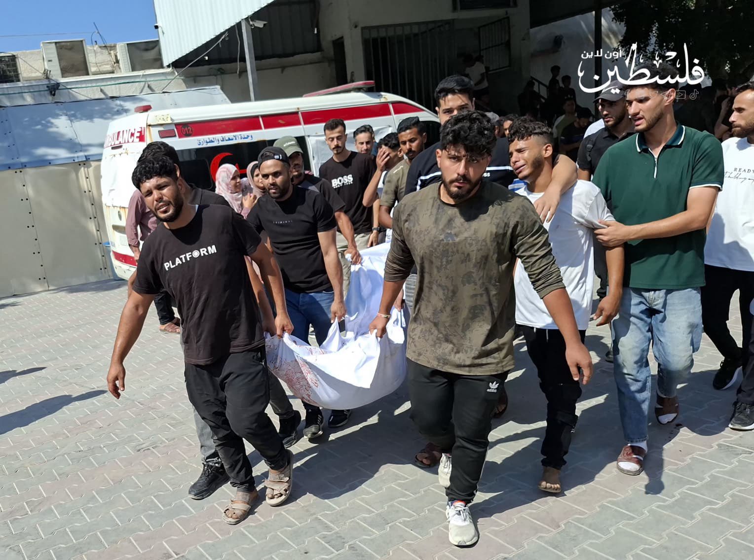Thumbnail preview image for the video titled: Bodies of Palestinians killed by Israel in west Gaza City