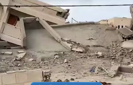 Thumbnail preview image for the video titled: Eyewitness recounts Israel's destruction of house in western Gaza City