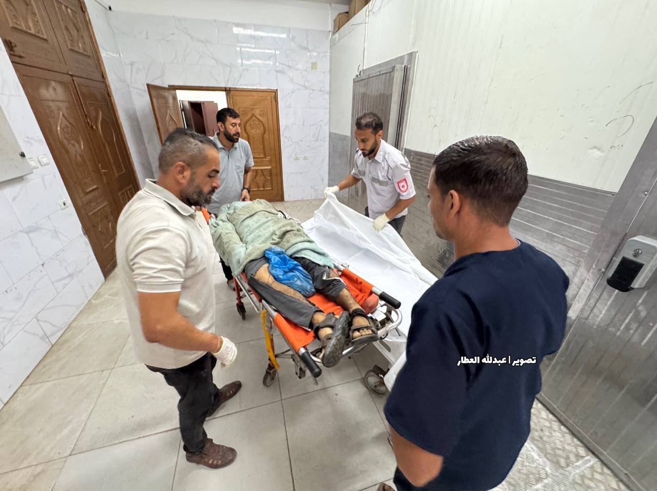 Thumbnail preview image for the video titled: Bodies of young men killed early morning in Rafah