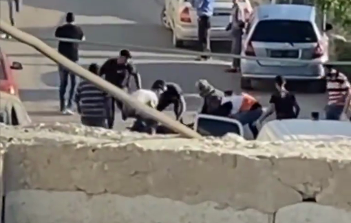 Thumbnail preview image for the video titled: Israeli soldiers killed a Palestinian man while he aided an injured