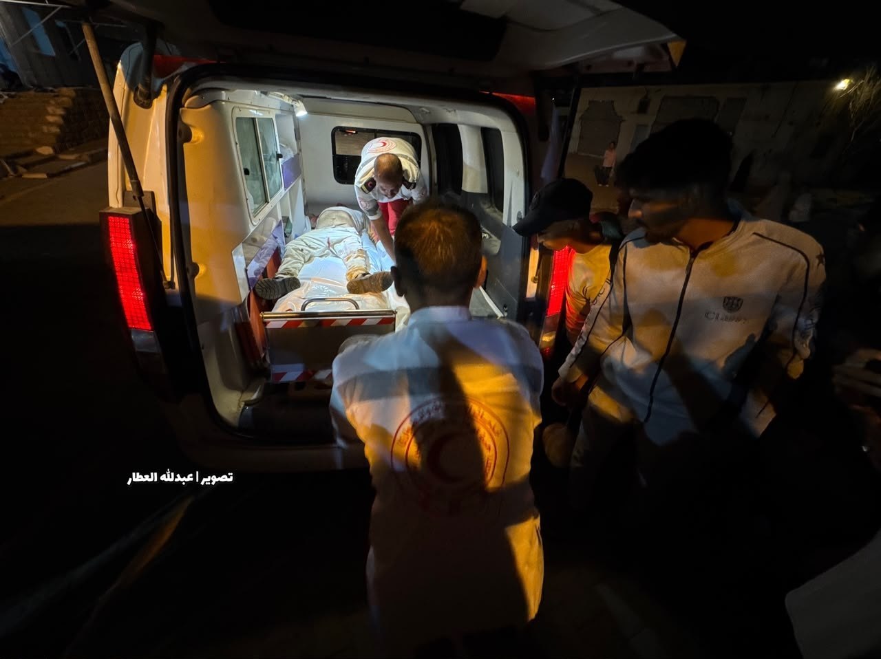 Thumbnail preview image for the video titled: Bodies of killed Palestinians taken to hospital following Israeli strike on their in Khan Younis