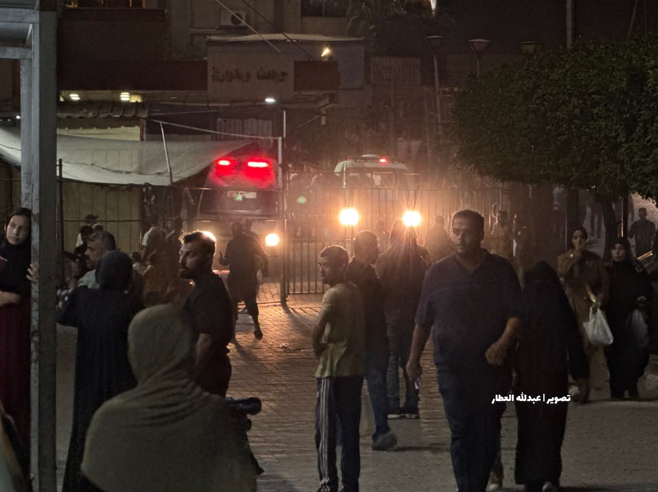 Thumbnail preview image for the video titled: Bodies of killed Palestinians taken to hospital following Israeli strike on their in Khan Younis