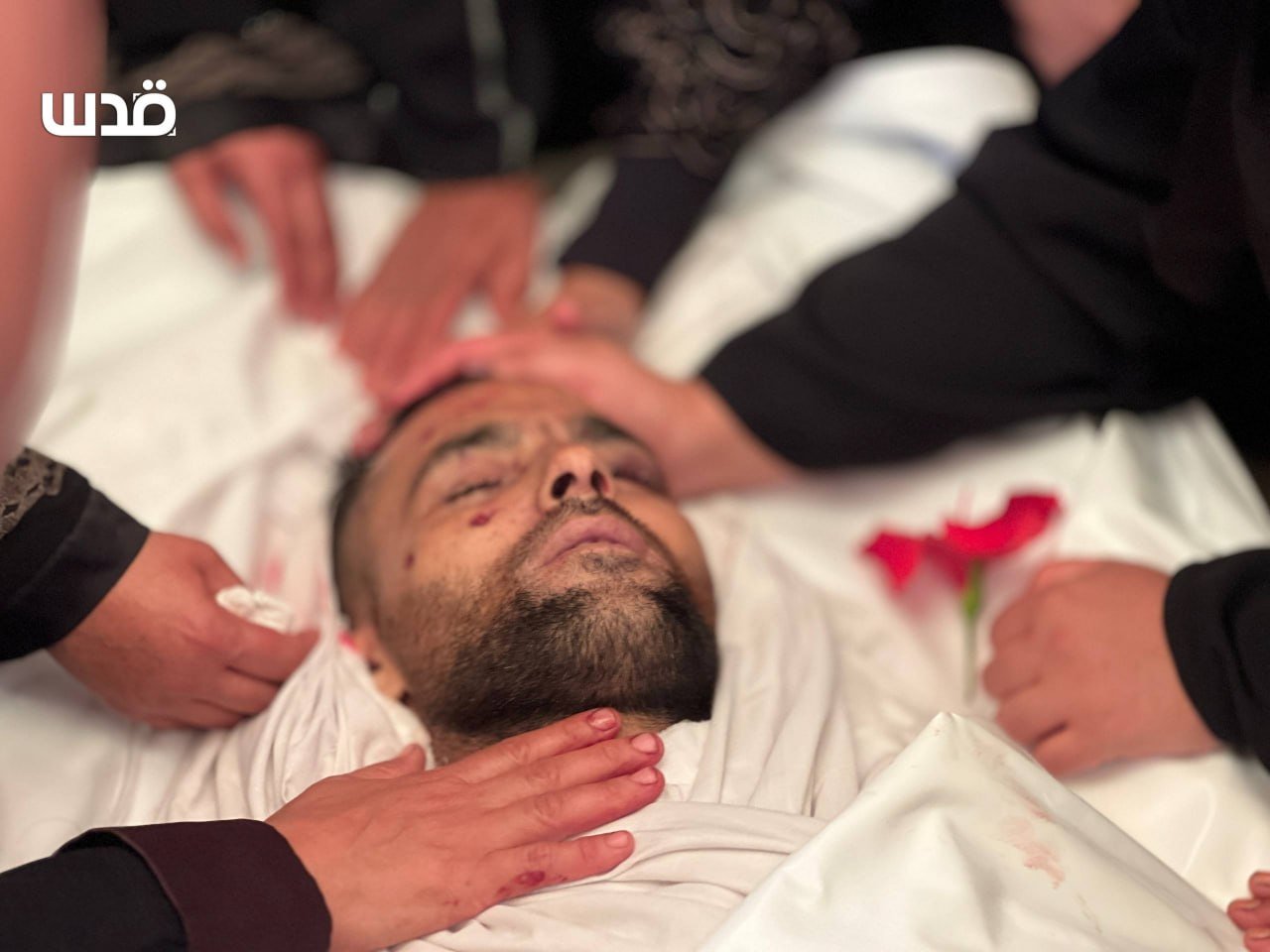 Thumbnail preview image for the video titled: Families mourn Palestinians killed by Israeli drone strike on their car