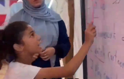 Thumbnail preview image for the video titled: Return to the school in the northern Gaza for displaced children