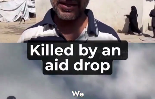 Thumbnail preview image for the video titled: Elderly Arif Hasan Khalil Al-Qayed killed by airdrop