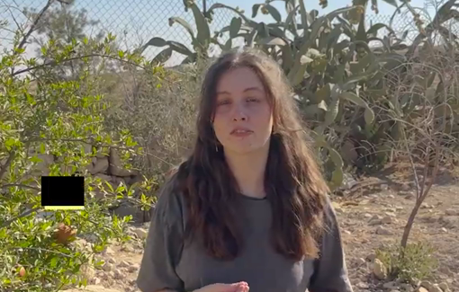 Thumbnail preview image for the video titled: A mob of Israeli settlers, escorted by the military, invaded the Palestinian town of Tuwani